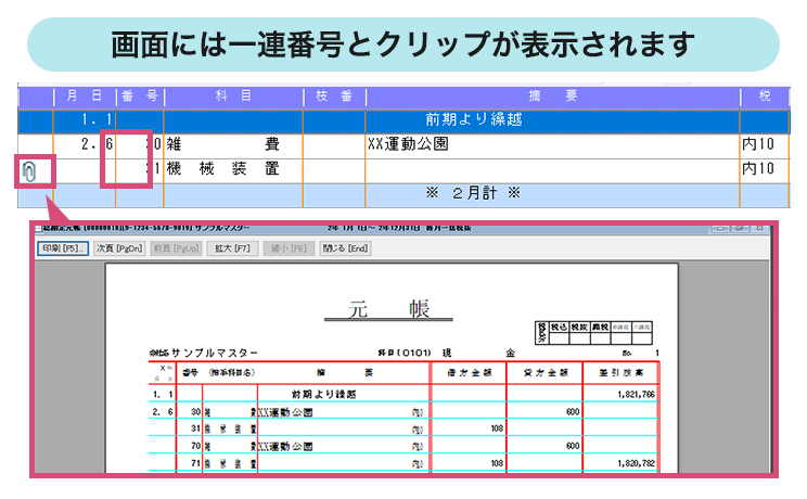 帳簿との関連性を確保